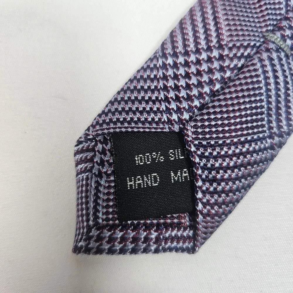 Beau Brummell Soho Men's 100% Silk‎ Plaid Necktie Hand Made